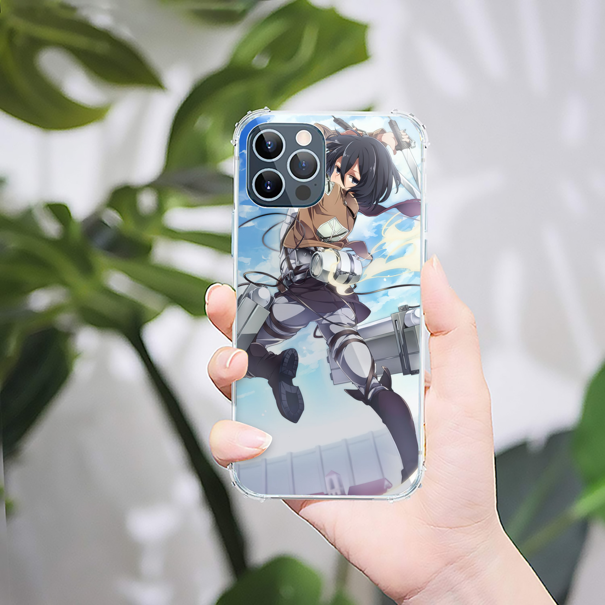 （画像用） 進撃の巨人 Attack on Titan 【iPhone 12シリーズ対応】透明スマホケース（クリアソフトケース）